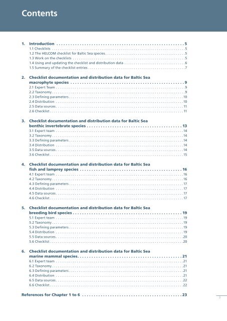 Checklist of Baltic Sea Macro-species - IOW