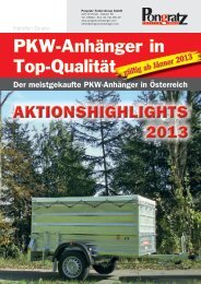 PKW-Anhänger in Top-Qualität - Pongratz Anhänger