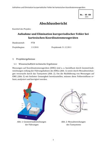 Abschlussbericht - PTB