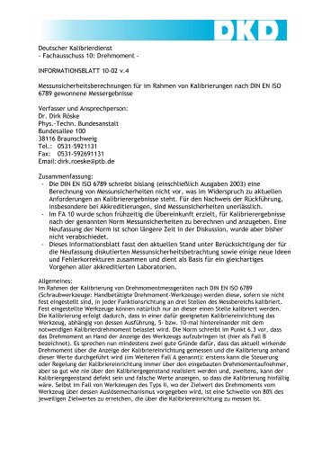 Informationsblatt 2 - PTB