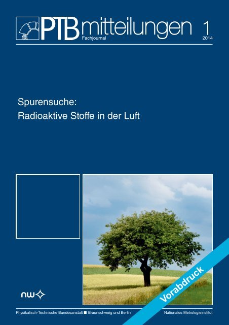 Radioaktive Stoffe in der Luft - PTB