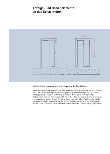 Comfort Tür S8A/K8. Planungshinweise und Projektierungsdaten.