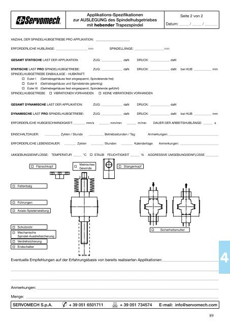 Spindelhubgetriebe