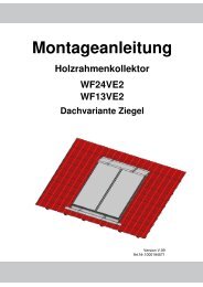 Montageanleitung Holzrahmenkollektor WF24VE2 WF13VE2 ...
