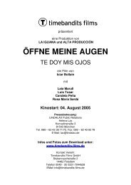 ÖFFNE MEINE AUGEN - timebandits-films