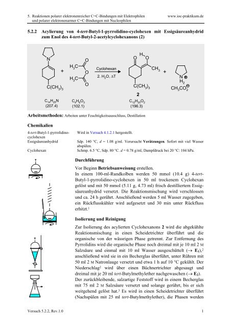 5.2.2: 4-tert-Butyl-2-acetylcyclohexanon