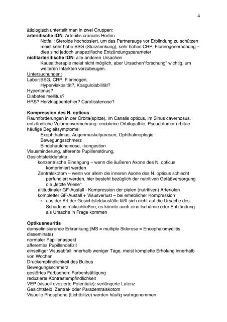 1 Neuroophthalmologie – Script von Dr. K. Hartmann, Orthoptik und ...