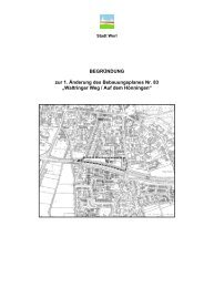 Plan Nr. 83 1. Änderung Begründung - Stadt Werl