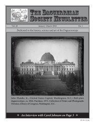 Article - The Daguerreian Society