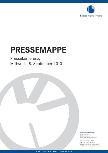 PRESSEMAPPE - Becker Marine Systems