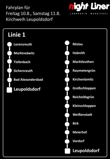 geht's zum Fahrplan zur Kirchweih nach Leupoldsdorf