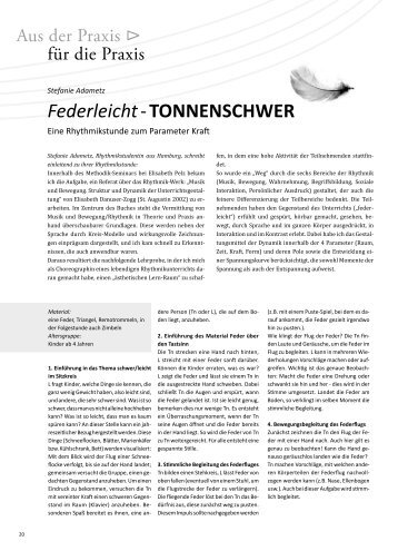 Stefanie Adametz: Federleicht -Tonnenschwer