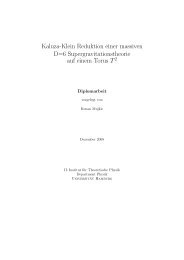 Kaluza-Klein Reduktion einer massiven D=6 ... - Desy