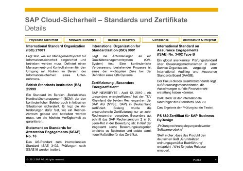 Datensicherheit & Compliance in der Cloud bei ... - Denker & Lenker