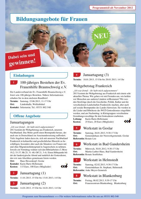 gewinnen! - Evangelische Frauenhilfe, Landesverband ...