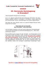 Faltblatt Haussammlung 2014 - Große Dransdorfer Karnevals ...