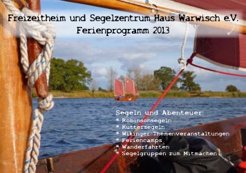 +49 (0)40 793 19 271 - mail: ferien@hauswarw - Haus Warwisch eV