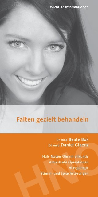 Hno-gemeinschaftspraxis Dr. Beate Bok Und Dr. Daniel Glaenz INFO-PDF - HNO-Gemeinschaftspraxis Dr. Bok/Dr. Glaenz, Tübingen