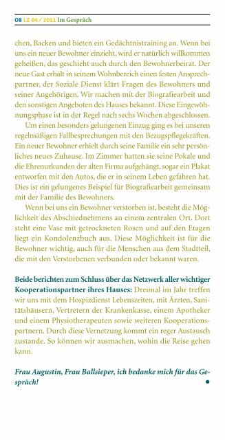 Lebenszeiten_2011_04 (PDF) - Hospiz Wuppertal Lebenszeiten eV