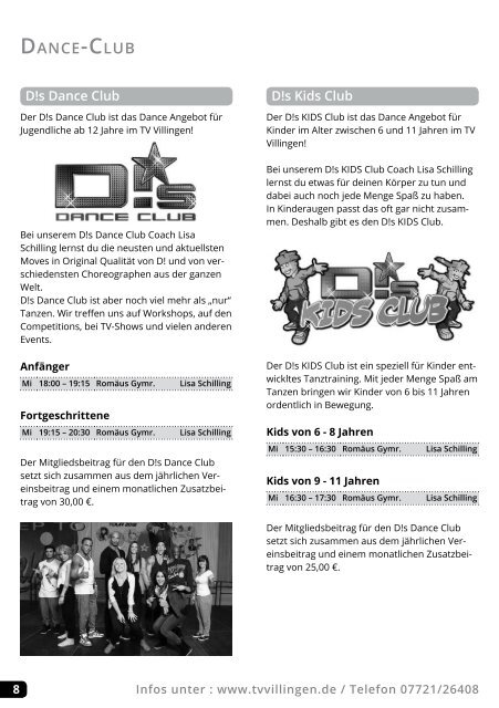 TV Programm 2014 1. Halbjahr - Turnverein 1848 Villingen e.V.