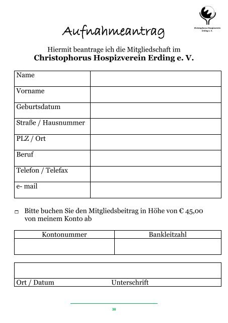 Vorwort - Christophorus Hospizverein Erding eV