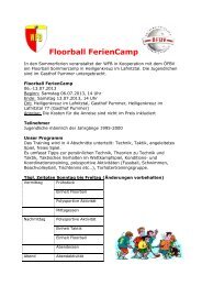 Floorball FerienCamp 2013