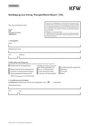 Bestätigung zum Kreditantrag KfW-Energieeffizienzprogramm (242 ...