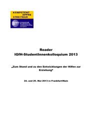 2013_Reader Studentenkolloquium 10.05..pdf - bei der IGfH