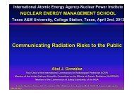 Communicating Radiation Risks to the Public - International Atomic ...