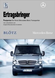 Festpreise für Ihren Mercedes-Benz Transporter