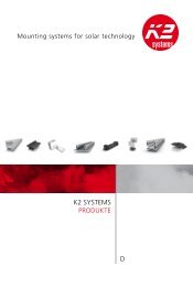 K2 SYSTEMS ProduKTE d