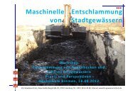 Maschinellle Entschlammung von Stadtgewässern - KLS