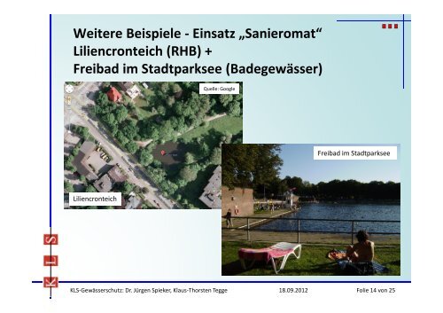 Maschinellle Entschlammung von Stadtgewässern - KLS