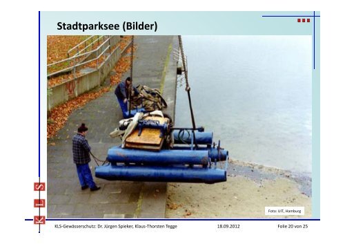 Maschinellle Entschlammung von Stadtgewässern - KLS