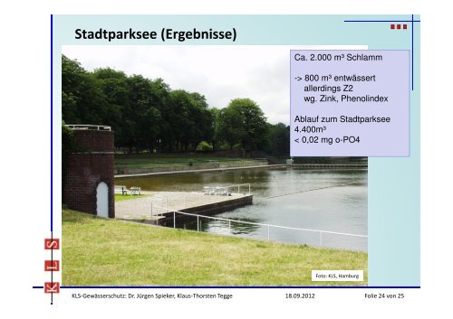 Maschinellle Entschlammung von Stadtgewässern - KLS