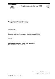 4.3. Vergütungsvereinbarung 2008 - Kassenärztliche Vereinigung ...