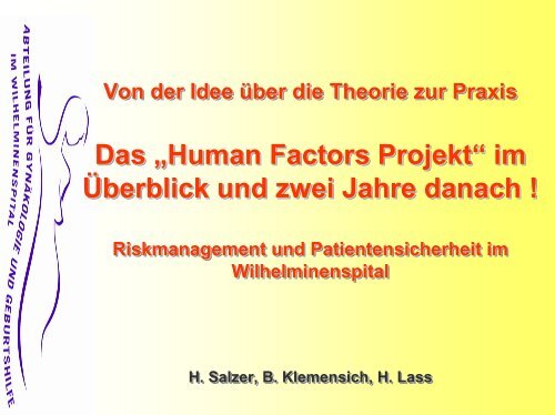 Human Factor – welche Rolle spielt dieser im Risikomanagement?