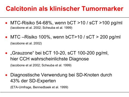 Indikation zur operativen Behandlung von Schilddrüsenerkrankungen