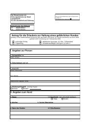 Antragsformular Kampfhunde - Stadt Lampertheim