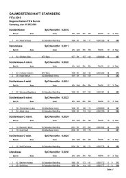 GAUMEISTERSCHAFT STARNBERG - MTV Berg