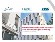 Effizientes Kostenmanagement als tragende Säule der künftigen ...