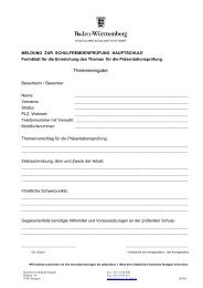 Themeneinreichung Präsentationsprüfung - SCHULAMT-STUTTGART