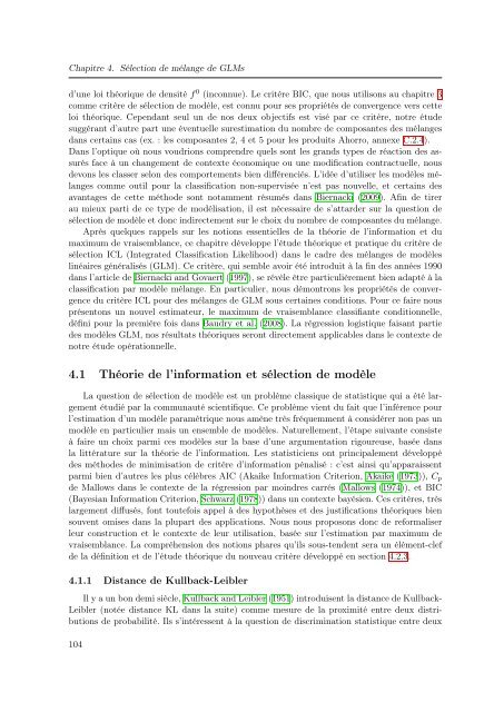 Mélanges de GLMs et nombre de composantes : application ... - Scor