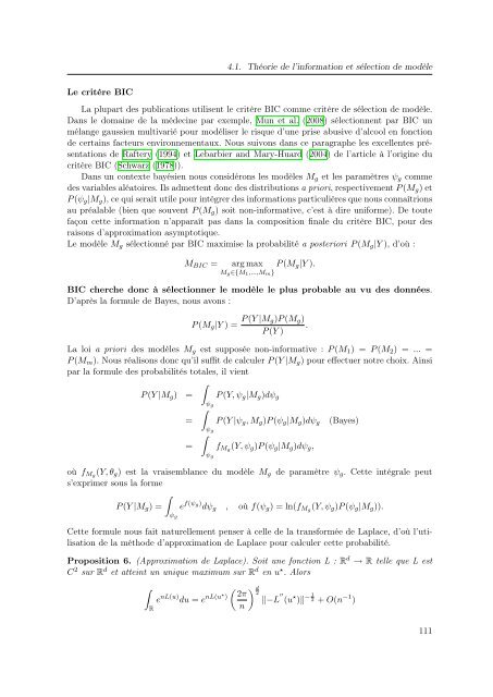 Mélanges de GLMs et nombre de composantes : application ... - Scor