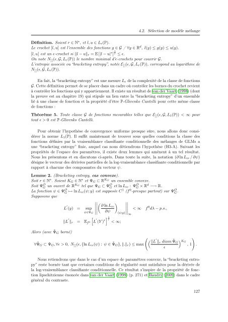 Mélanges de GLMs et nombre de composantes : application ... - Scor