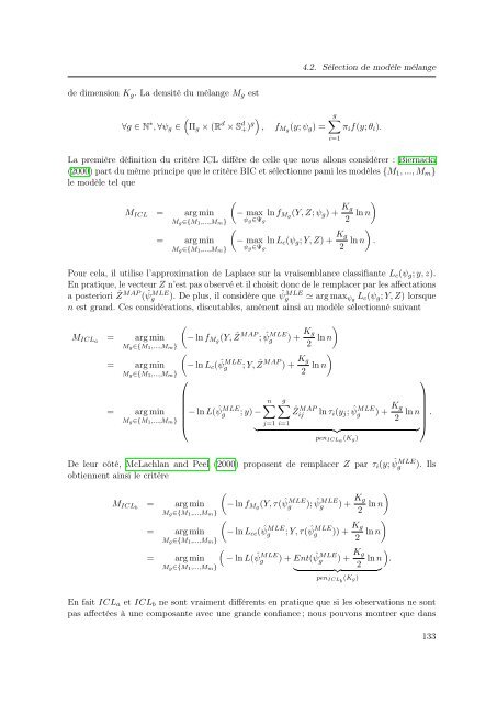 Mélanges de GLMs et nombre de composantes : application ... - Scor