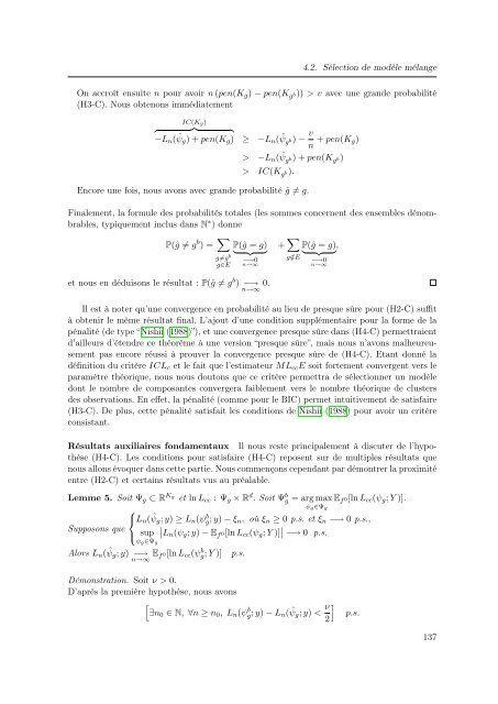 Mélanges de GLMs et nombre de composantes : application ... - Scor