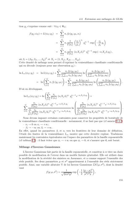 Mélanges de GLMs et nombre de composantes : application ... - Scor