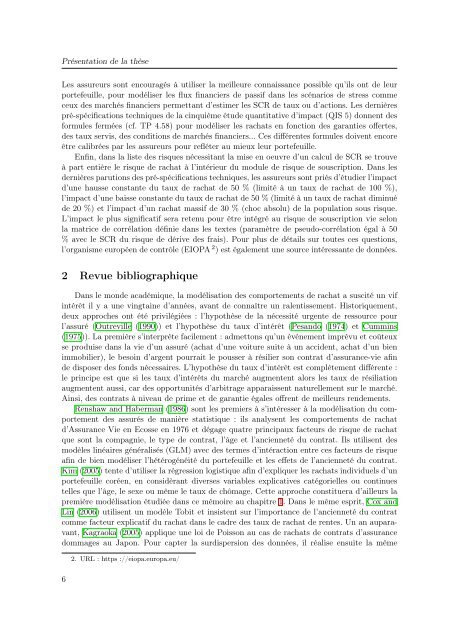 Mélanges de GLMs et nombre de composantes : application ... - Scor