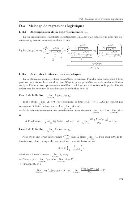 Mélanges de GLMs et nombre de composantes : application ... - Scor